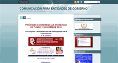 Desktop Screenshot of comunicacionparaentidadesdegobierno.blogspot.com