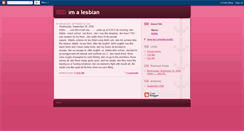 Desktop Screenshot of imalesbian.blogspot.com