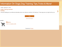 Tablet Screenshot of doginfo777.blogspot.com