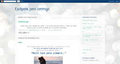 Desktop Screenshot of escapateeconmigo.blogspot.com