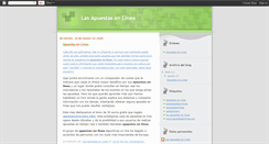 Desktop Screenshot of lasapuestasenlinea.blogspot.com