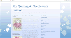 Desktop Screenshot of myquiltingpassion.blogspot.com