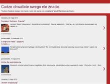 Tablet Screenshot of cudze-chwalicie.blogspot.com