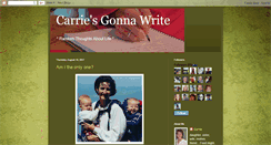 Desktop Screenshot of carriesgonnawrite.blogspot.com