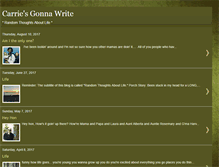 Tablet Screenshot of carriesgonnawrite.blogspot.com