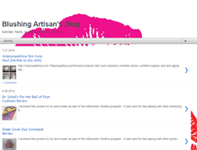 Tablet Screenshot of blushingartisan.blogspot.com