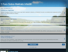 Tablet Screenshot of 1foromaltratoinfantil.blogspot.com