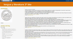 Desktop Screenshot of lenguayliteraturasegundo.blogspot.com