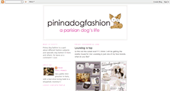 Desktop Screenshot of pininadogfashion.blogspot.com