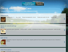 Tablet Screenshot of cocinaconrecetasencasa.blogspot.com