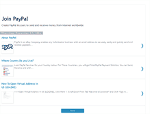 Tablet Screenshot of joinpaypal.blogspot.com