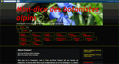 Desktop Screenshot of botanistes-alpins.blogspot.com