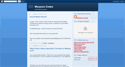 Desktop Screenshot of myspacecodelayouts.blogspot.com