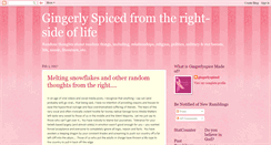 Desktop Screenshot of gingerlyspiced.blogspot.com