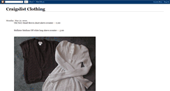 Desktop Screenshot of craigslistclothing.blogspot.com