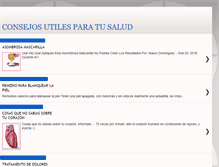 Tablet Screenshot of consejosutilesparatusalud.blogspot.com