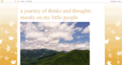 Desktop Screenshot of ajourneyofthinksandthoughts.blogspot.com