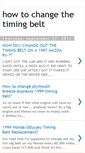 Mobile Screenshot of howtochangethetimingbelt.blogspot.com