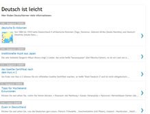 Tablet Screenshot of deutschistleicht.blogspot.com