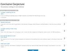 Tablet Screenshot of conclusive-conjecture.blogspot.com