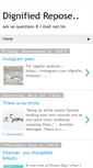 Mobile Screenshot of dignifiedrepose.blogspot.com