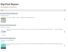 Tablet Screenshot of dignifiedrepose.blogspot.com