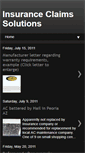 Mobile Screenshot of insuranceclaimssolutions.blogspot.com