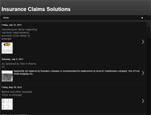 Tablet Screenshot of insuranceclaimssolutions.blogspot.com