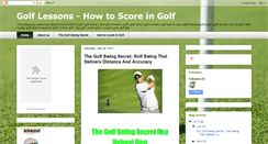 Desktop Screenshot of golf-lessons-how-to-score-in-golf.blogspot.com