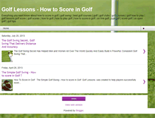 Tablet Screenshot of golf-lessons-how-to-score-in-golf.blogspot.com