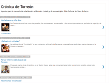 Tablet Screenshot of cronicadetorreon.blogspot.com