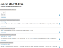 Tablet Screenshot of mycleanseblog.blogspot.com
