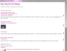 Tablet Screenshot of myworldofwebs.blogspot.com