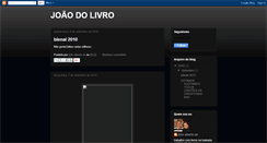 Desktop Screenshot of joaodolivro.blogspot.com