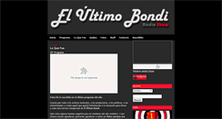 Desktop Screenshot of elultimobondiradio.blogspot.com