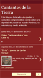 Mobile Screenshot of cantantesdelatierra.blogspot.com