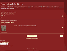 Tablet Screenshot of cantantesdelatierra.blogspot.com