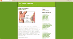 Desktop Screenshot of kindsofcancers.blogspot.com