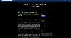 Desktop Screenshot of piecesoav.blogspot.com