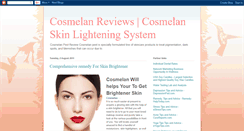 Desktop Screenshot of cosmelan-reviews.blogspot.com