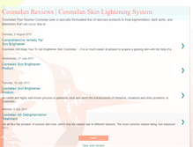Tablet Screenshot of cosmelan-reviews.blogspot.com