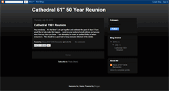 Desktop Screenshot of cathedral61reunion.blogspot.com