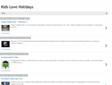 Tablet Screenshot of kidsloveholidays.blogspot.com