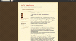 Desktop Screenshot of nadiabroenimann.blogspot.com