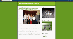 Desktop Screenshot of malamutemountainnaturals.blogspot.com