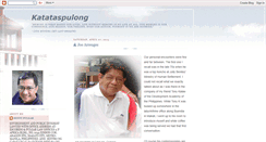 Desktop Screenshot of katataspulong.blogspot.com