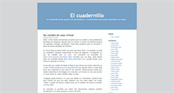 Desktop Screenshot of elcuadernillo.blogspot.com