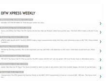 Tablet Screenshot of dfwxpressfootball.blogspot.com