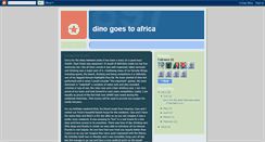 Desktop Screenshot of dinogoestoafrica.blogspot.com