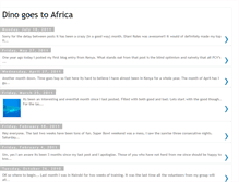Tablet Screenshot of dinogoestoafrica.blogspot.com